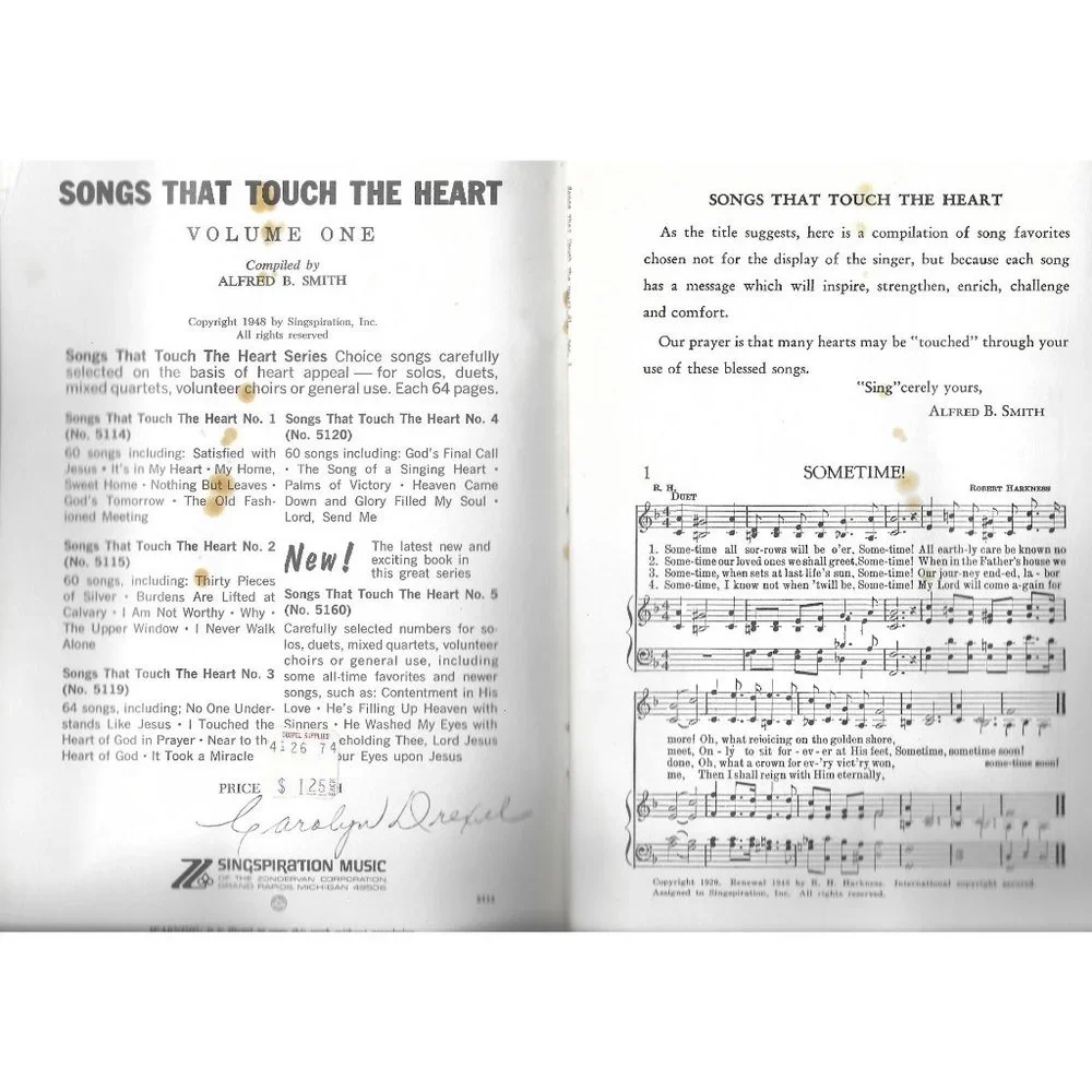 Songs That Touch the Heart Volume 1 1948 Zondervan 1960s or 1970s Edition - Picture 3 of 4